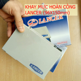 (KT: 96x150mm) Khay mực dấu Lancer dùng cho dấu chấm mực (Loại 1, Dập ra đậm đẹp)