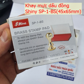 (KT: 45x65mm) Khay mực dấu đồng Shiny SP-1-BS