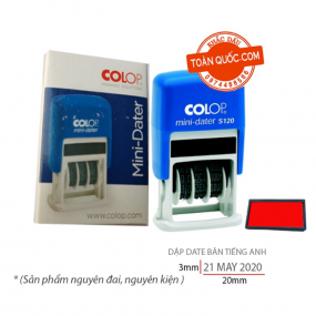 Mini Dater Colop S-120 Tiếng Anh (full box )