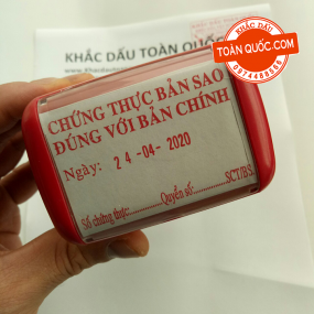 Con dấu chứng thực ngày tháng năm thay đổi được